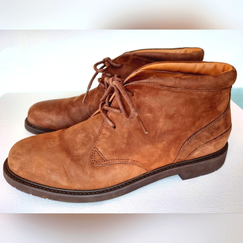 Rockport Men's 9M, Chukka Boots, Classic Break Ankle Boots, Brown Leather